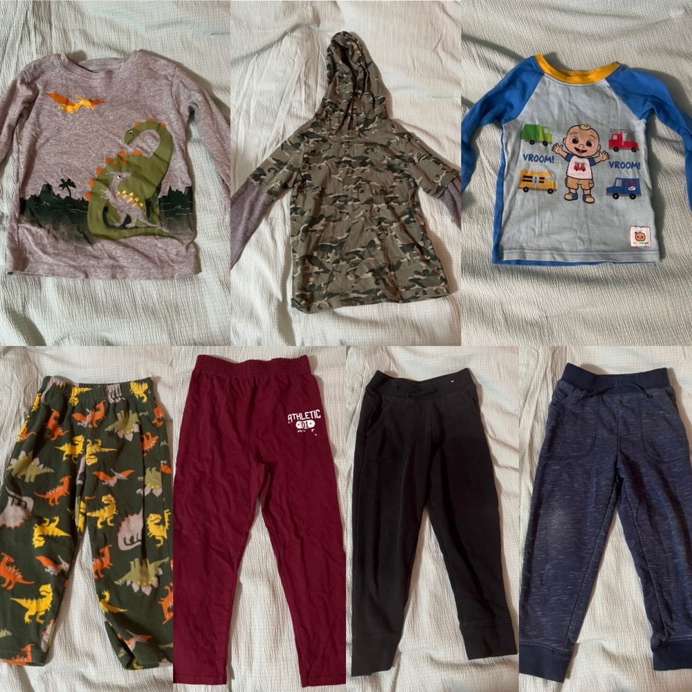 *Bundle* 4T Boys Fall/Winter Clothes. Sweatpants, pajamas, & long sleeve shirts